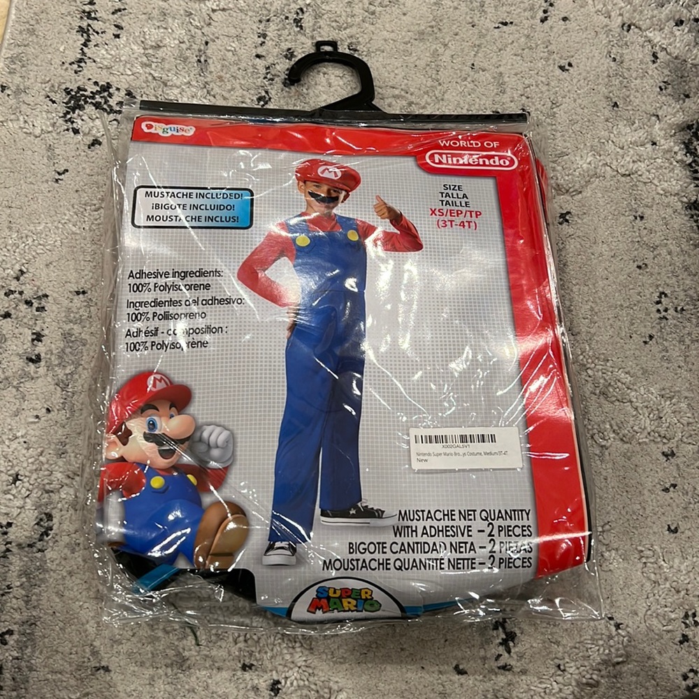 Toddler Mario Costumr